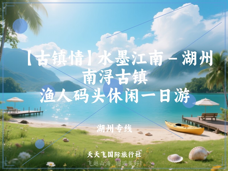 【古镇情】水墨江南－湖州南浔古镇、渔人码头休闲一日游