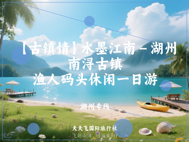 【古镇情】水墨江南－湖州南浔古镇、渔人码头休闲一日游