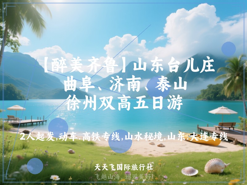 【醉美齐鲁】山东台儿庄、曲阜、济南、泰山、徐州双高五日游
