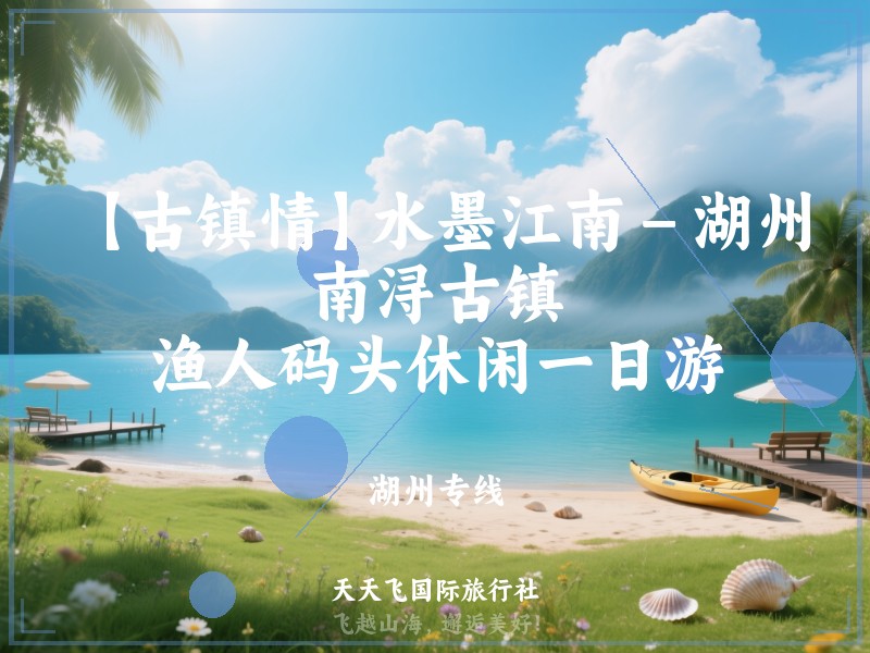 【古镇情】水墨江南－湖州南浔古镇、渔人码头休闲一日游